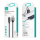 USAMS Kabel pleciony lightning 1,2m LED 2,4A srebrno-czarny - 1569026 - zdjęcie 7